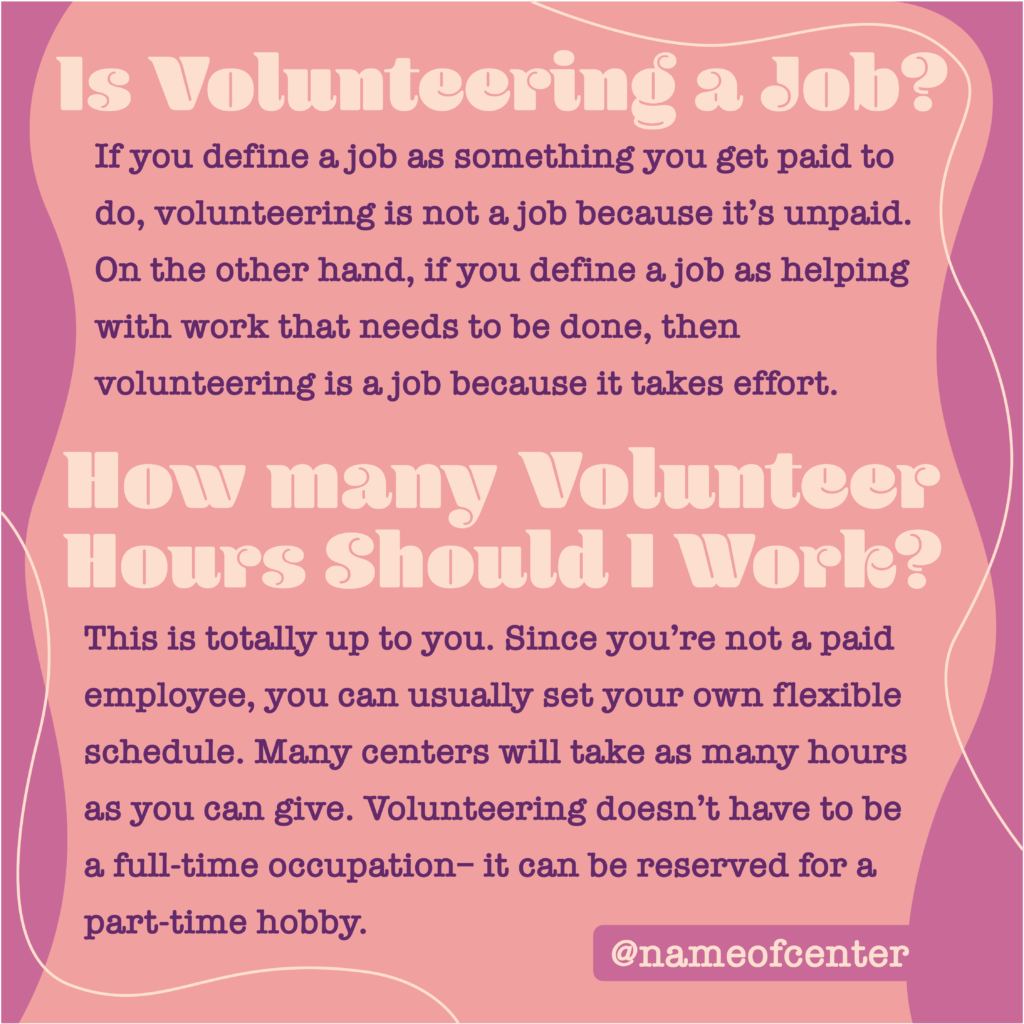infographic 4 is Volunteering a job?