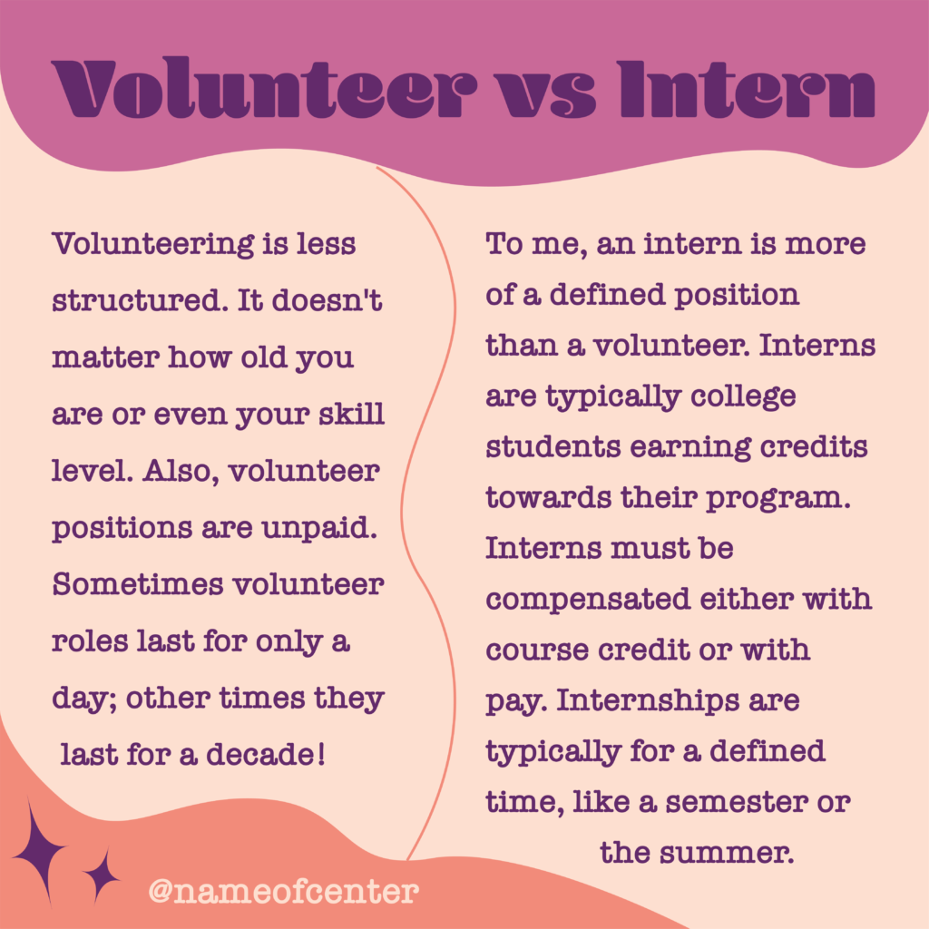 infographic 5 volunteer vs intern