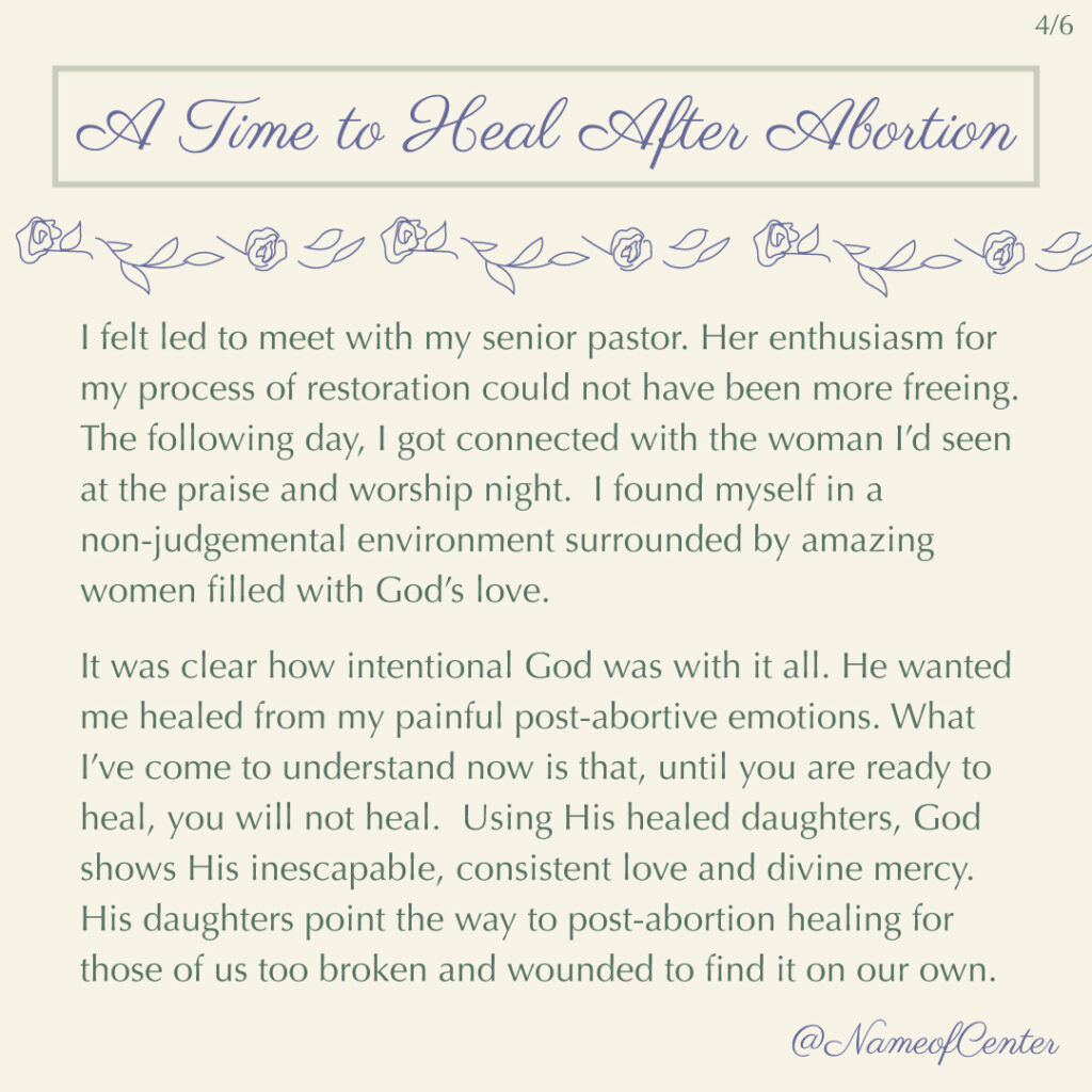 Healing after abortion Infographic 4