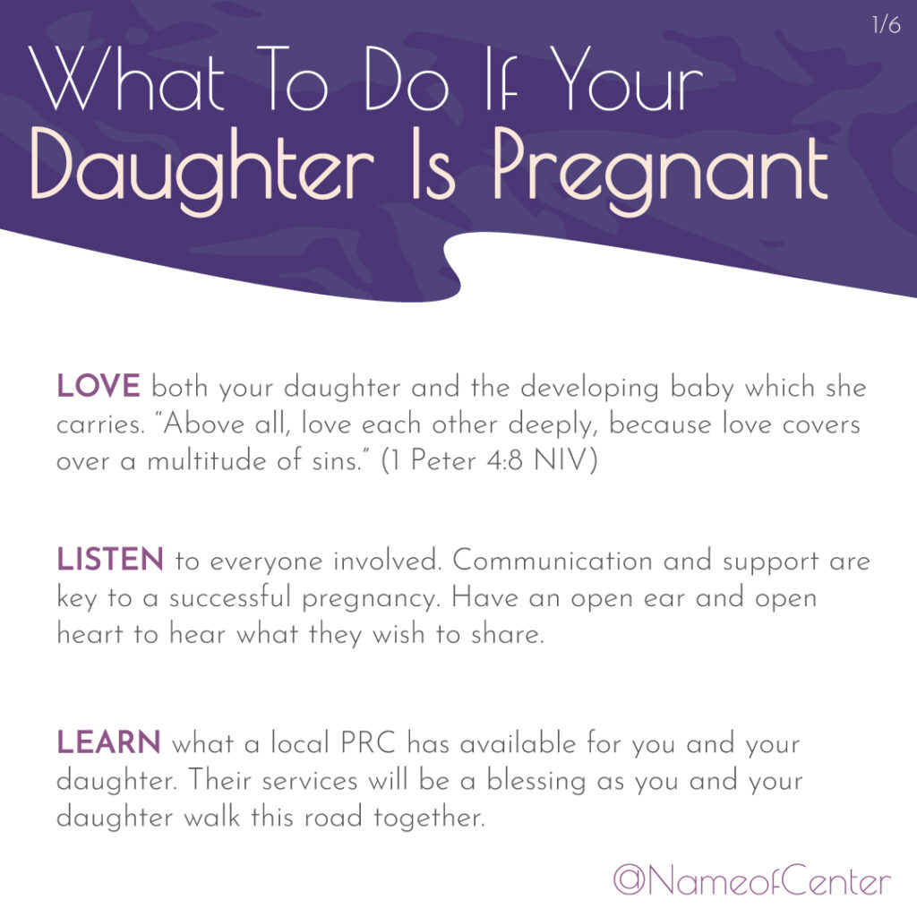 Ihfographic: What to do if your Daughter is Pregnant image 1/6