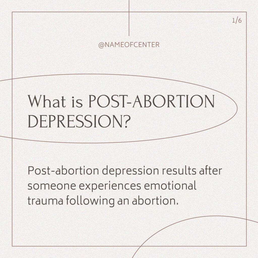 Post Abortion Depression infographic 1