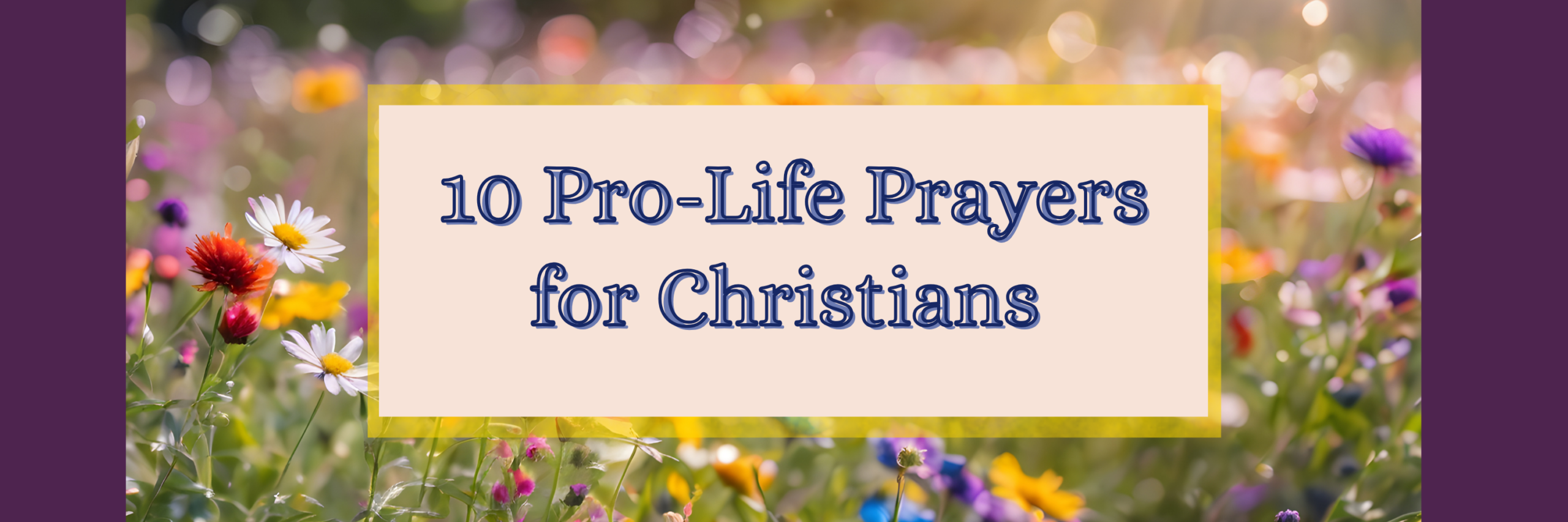 10 Pro-Life Prayers for Christians